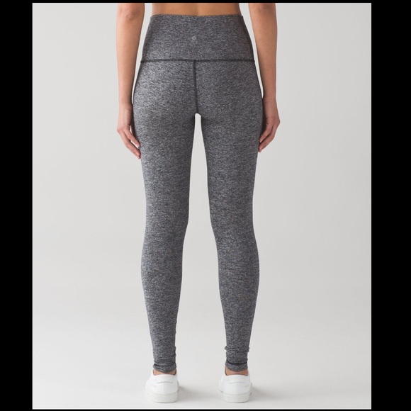 Lululemon Wunder Under pant heathered black 4 NWT - Picture 3 of 8